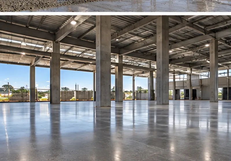 Piso industrial em concreto